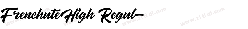 Frenchute High Regul字体转换